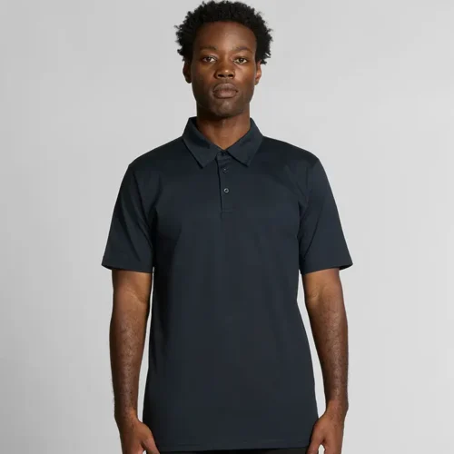 AS Colour Chad Polo in Navy, studio front view