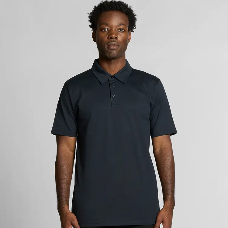 AS Colour Chad Polo in Navy, studio front view