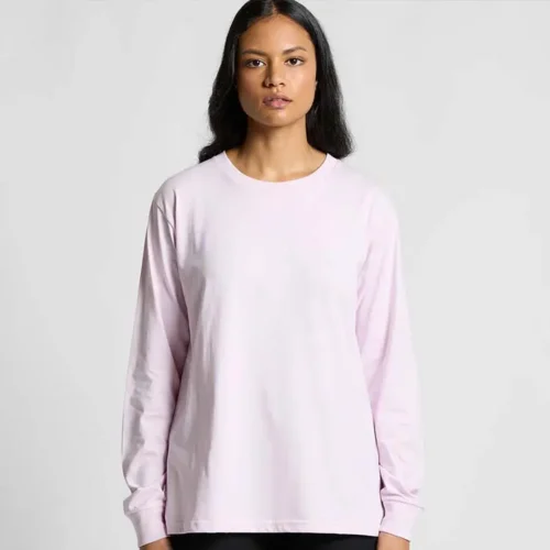 AS Colour Ladies Classic Long Sleeve T Shirt, Orchid, studio front view