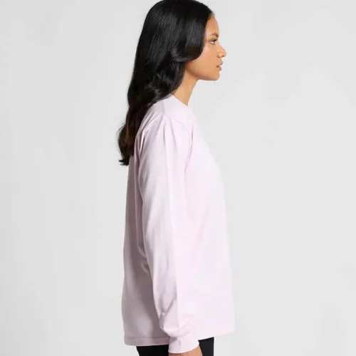 AS Colour Ladies Classic Long Sleeve T Shirt, Orchid, studio side view