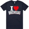 Navy men’s I Love Brisvagas t-shirt with Brisbane-themed front print