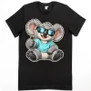 Cool Koala Thumbs-Up printed on a black Premium Men’s T-Shirt, design by Australia Art Prints